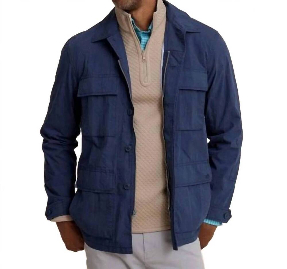 NEW SOUTHERN TIDE cedarbrook field jacket in dress blue